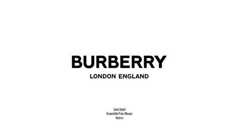 burberry project manager